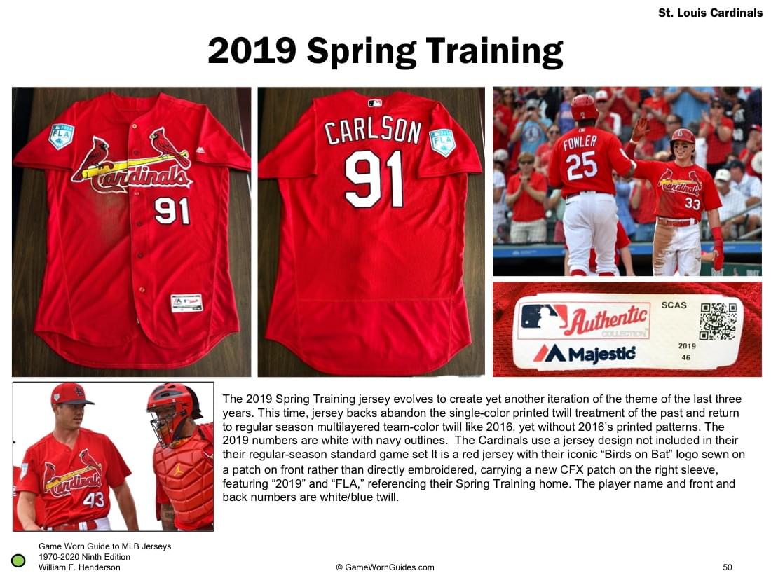 St. Louis Cardinals Game Used MLB Jerseys for sale